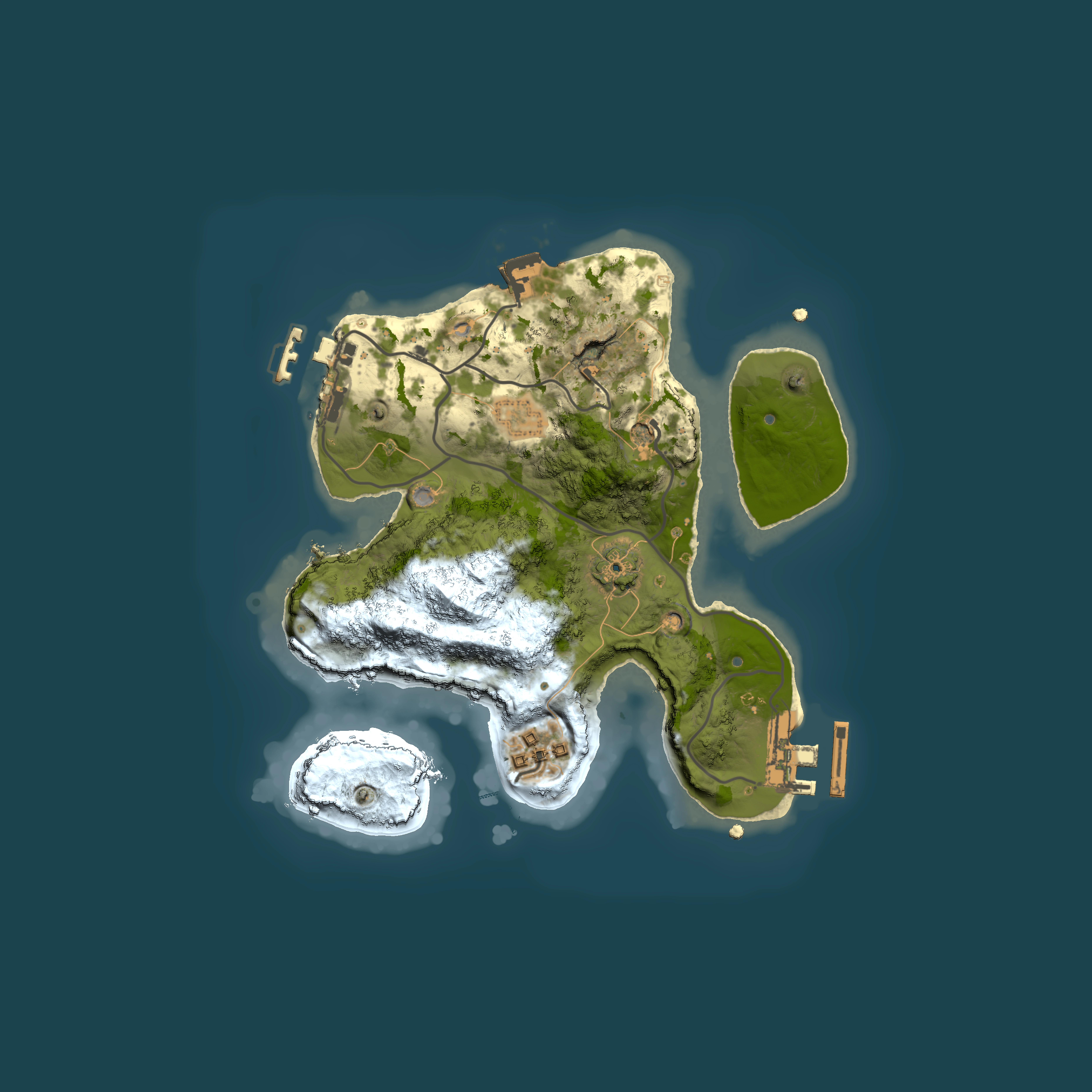 Full top-down render of Rust map seed 178131968, 2000x2000m