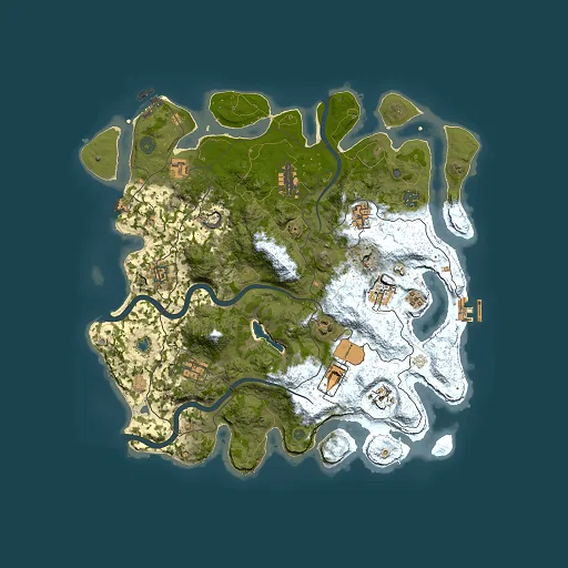 Rust map seed 1872813792, 4000x4000m top-down preview