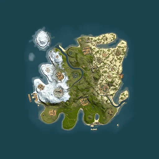 Rust map seed 1217261407, 3000x3000m top-down preview