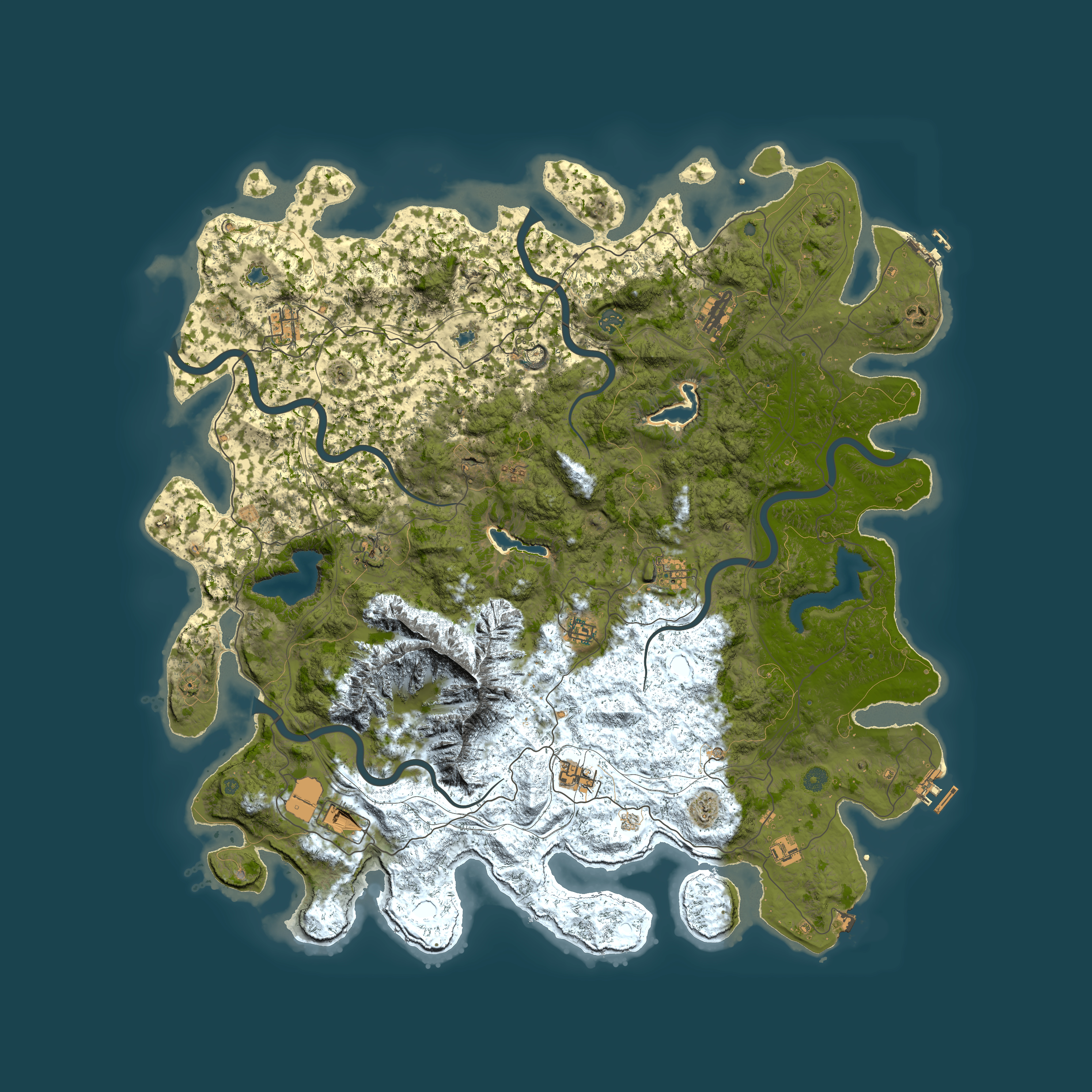 Full top-down render of Rust map seed 466737332, 5500x5500m