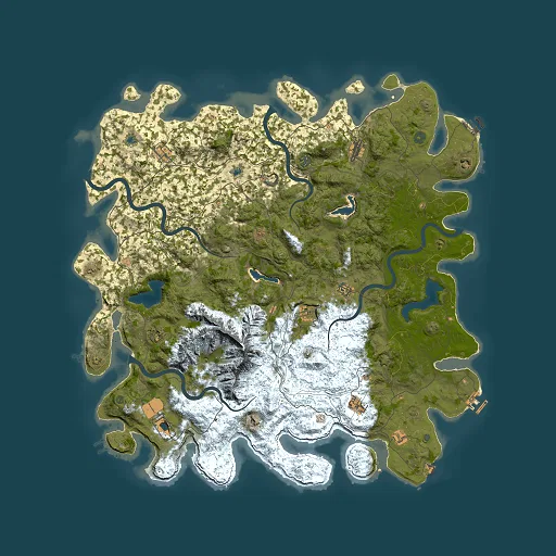 Rust map seed 466737332, 5500x5500m top-down preview