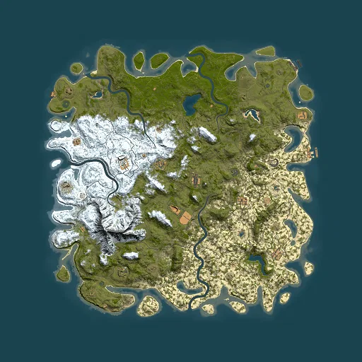 Rust map seed 519160168, 6000x6000m top-down preview