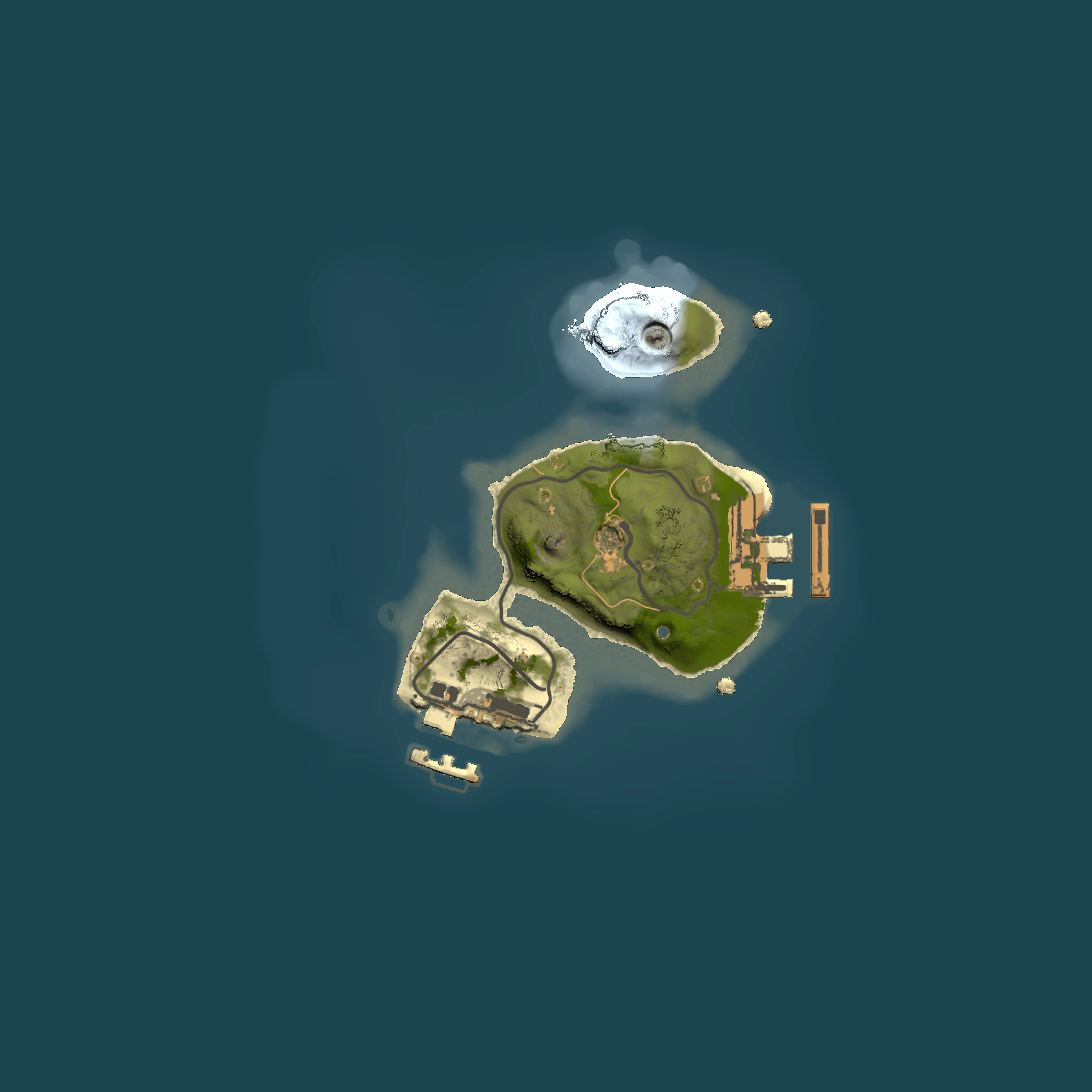 Full top-down render of Rust map seed 1437597936, 1500x1500m