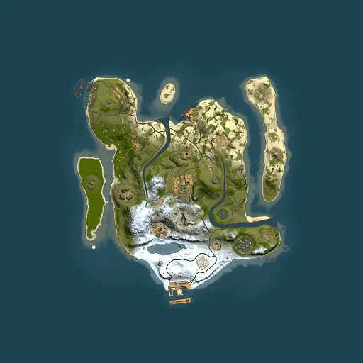 Rust map seed 1405699559, 2500x2500m top-down preview