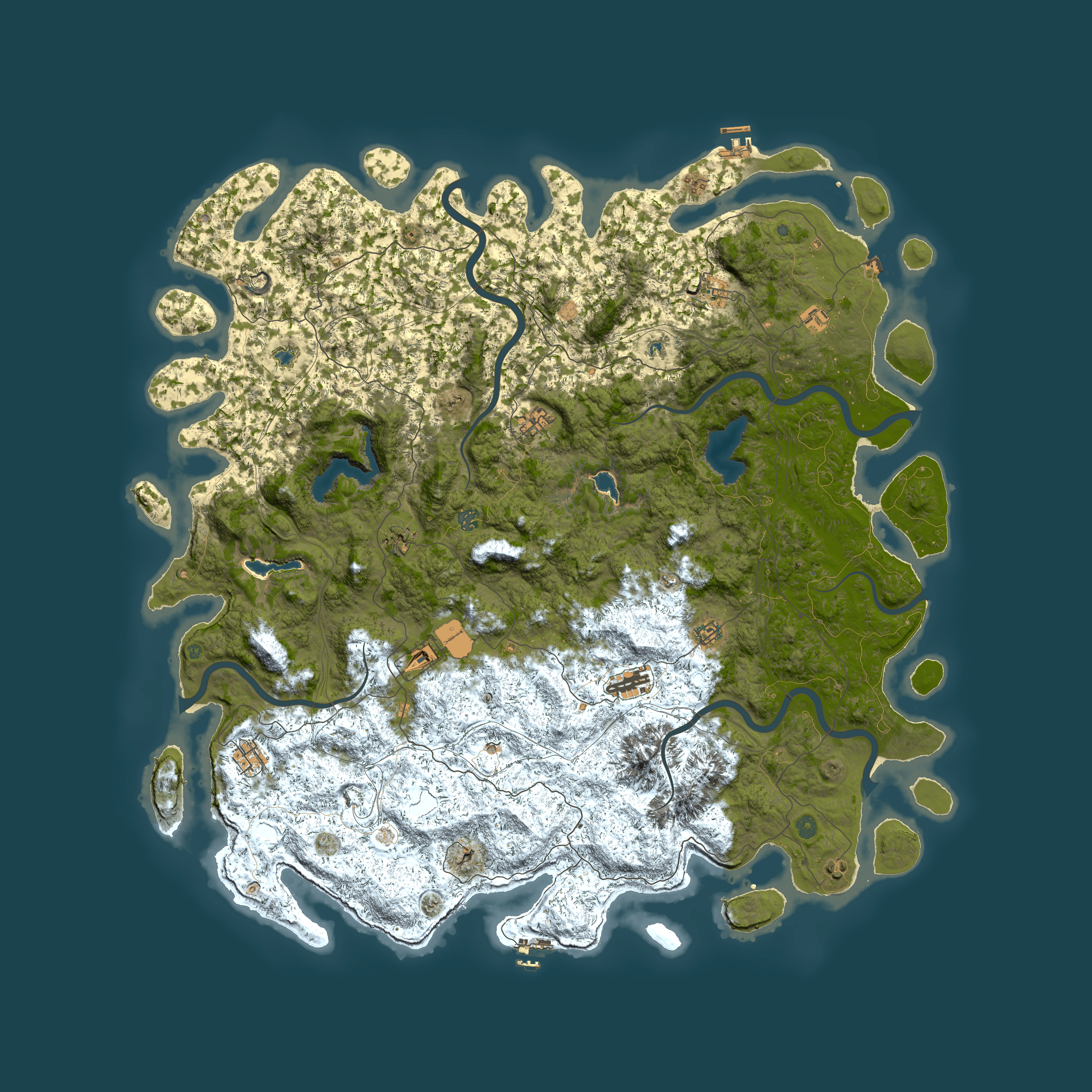 Full top-down render of Rust map seed 608035454, 6000x6000m