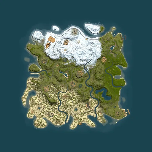 Rust map seed 1922922324, 4500x4500m top-down preview