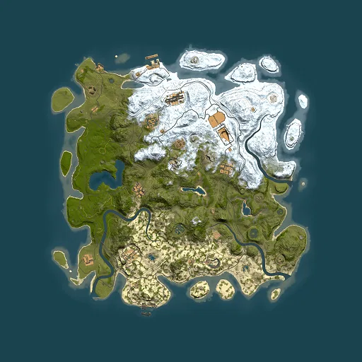 Rust map seed 1662782610, 4500x4500m top-down preview