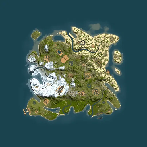 Rust map seed 859097081, 3500x3500m top-down preview