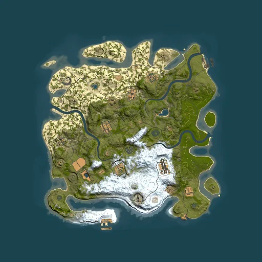 Rust map seed 55014421, 4000x4000m top-down preview