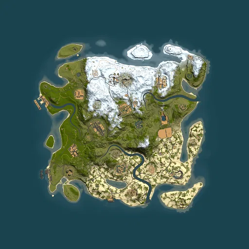 Rust map seed 1429210851, 3500x3500m top-down preview