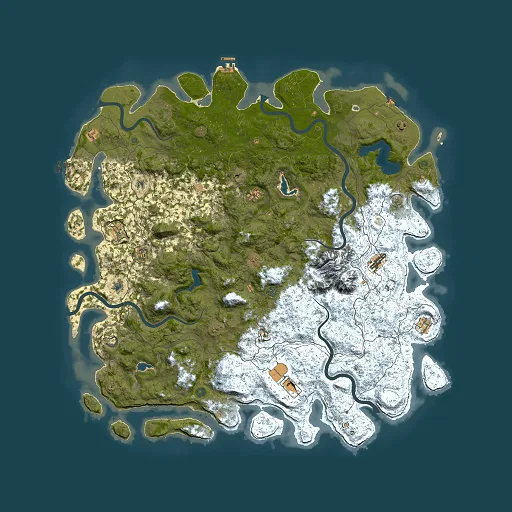 Rust map seed 2092712733, 6000x6000m top-down preview