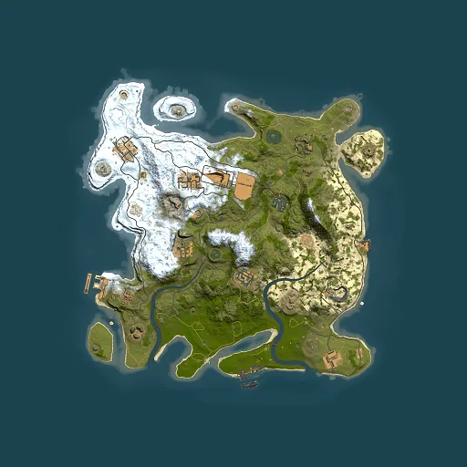 Rust map seed 1926534500, 3500x3500m top-down preview