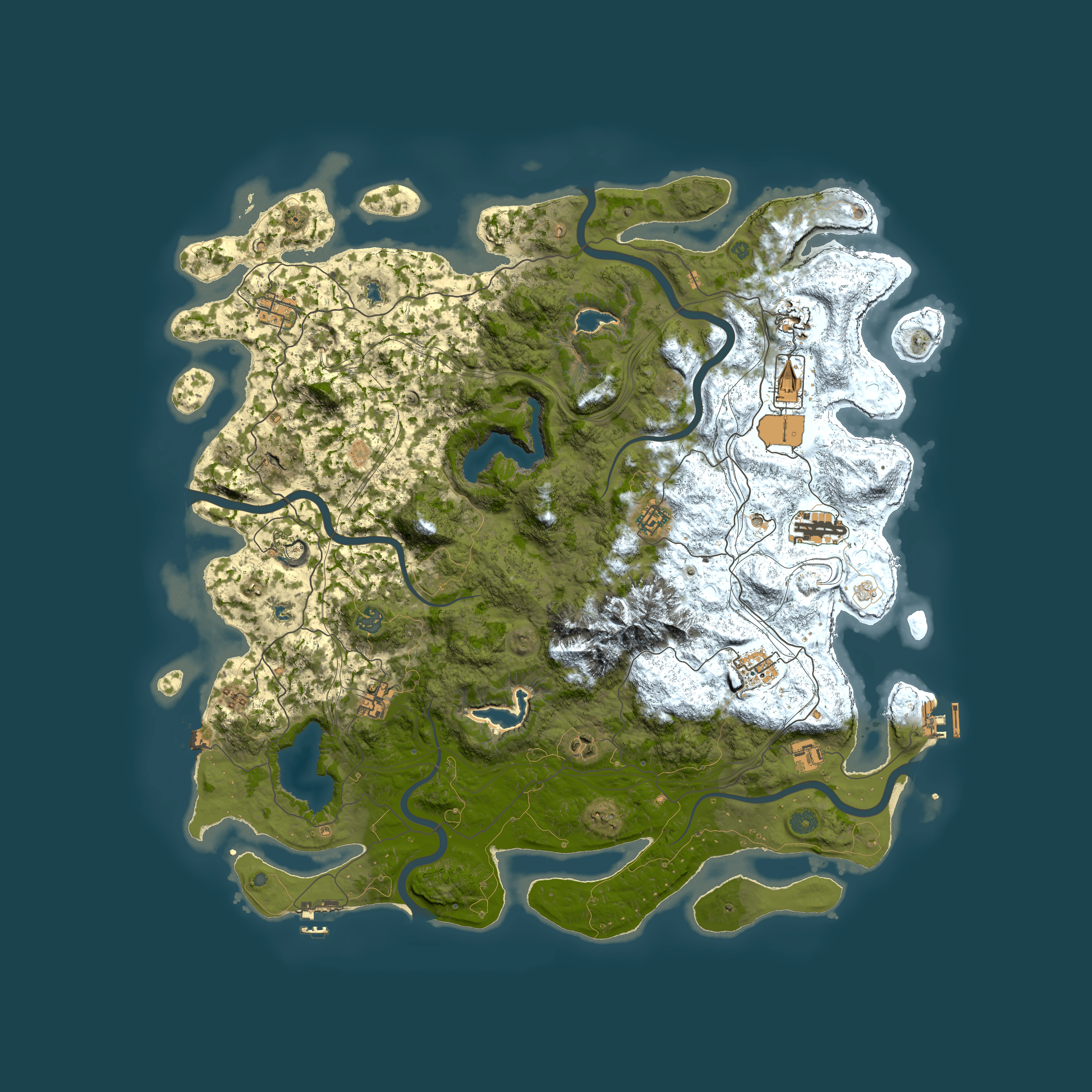 Full top-down render of Rust map seed 1935489482, 5000x5000m