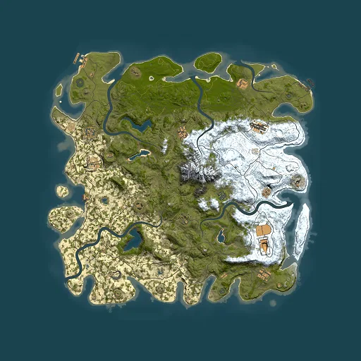 Rust map seed 319528417, 5000x5000m top-down preview