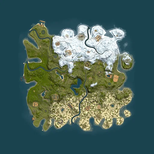 Rust map seed 273534091, 4500x4500m top-down preview