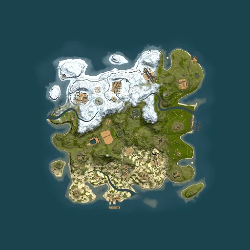 Rust map seed 510197933, 3500x3500m top-down preview