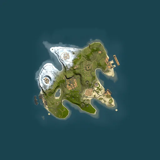 Rust map seed 1236573284, 2000x2000m top-down preview