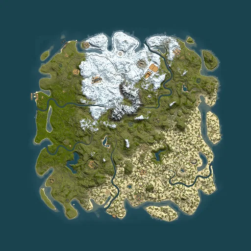Rust map seed 1499709068, 6000x6000m top-down preview