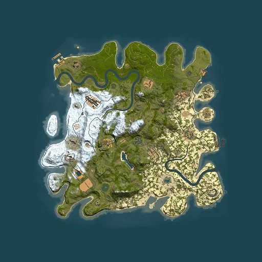 Rust map seed 228957243, 4000x4000m top-down preview