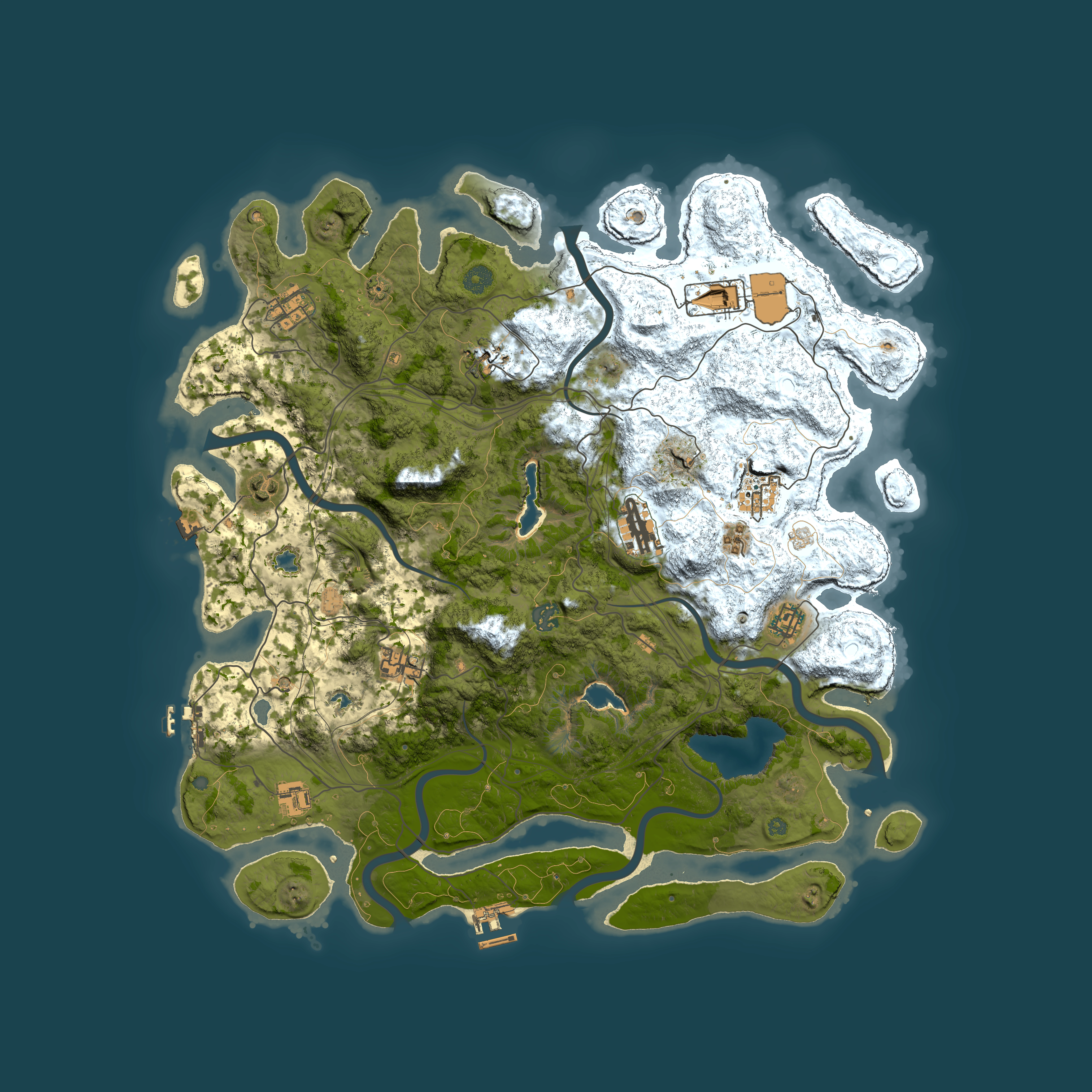Full top-down render of Rust map seed 1897887702, 4500x4500m