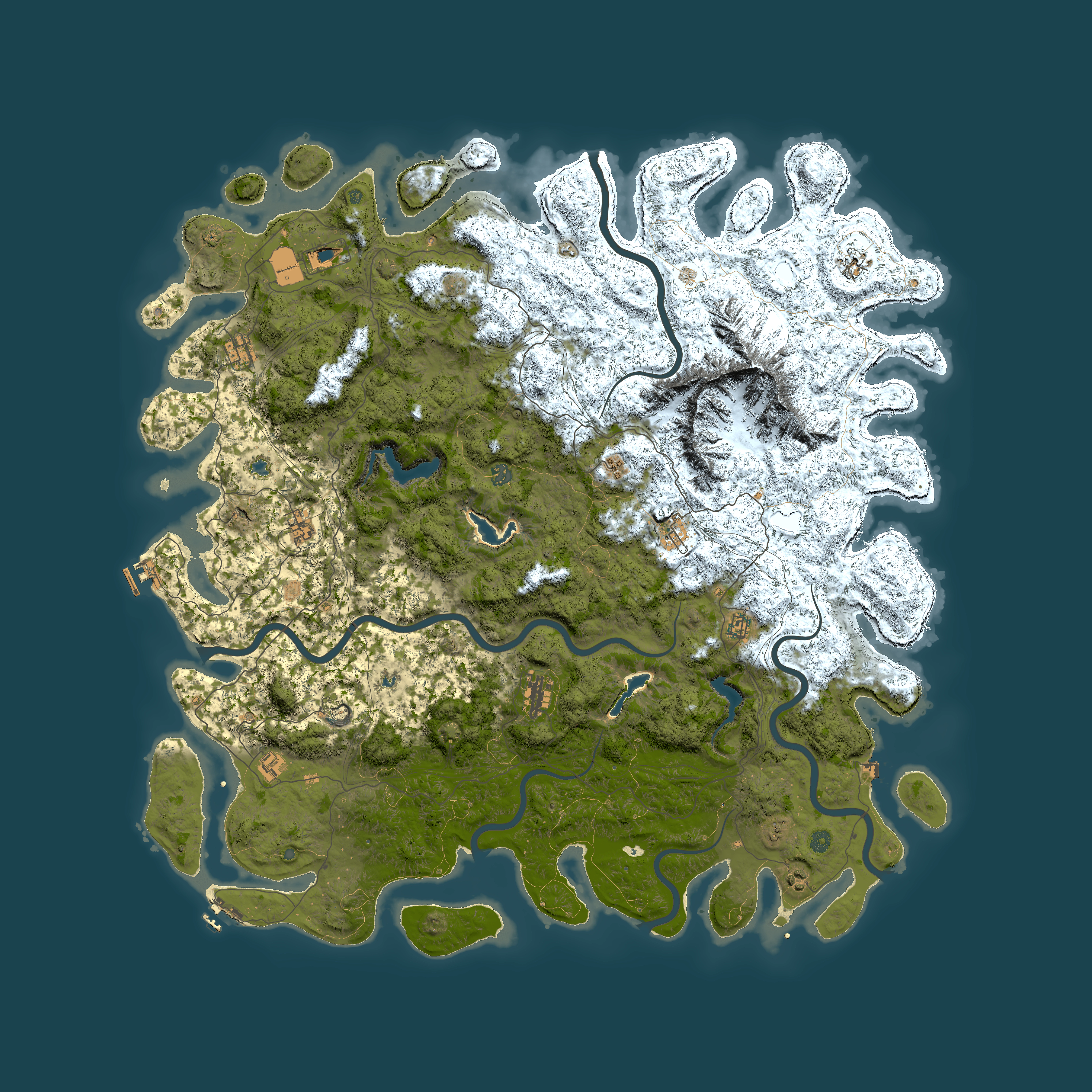 Full top-down render of Rust map seed 355472362, 6000x6000m