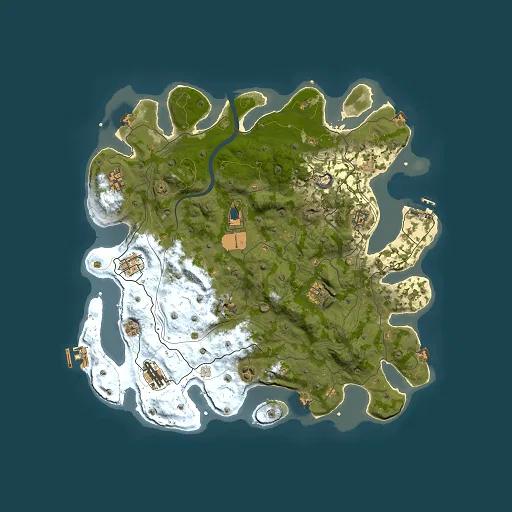 Rust map seed 1719284889, 4101x4101m top-down preview