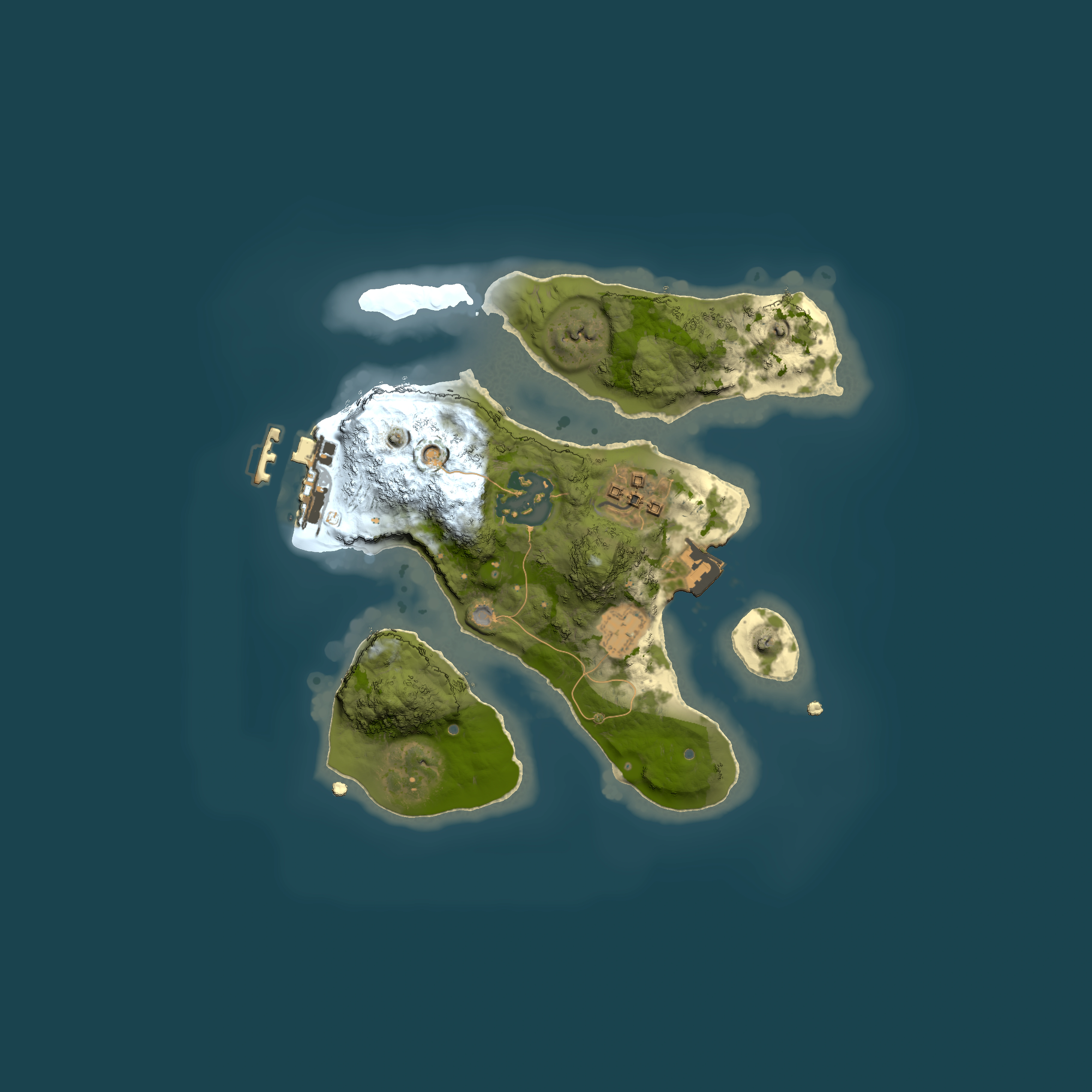 Full top-down render of Rust map seed 710149476, 2000x2000m
