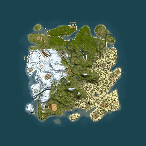 Rust map seed 1200626144, 4000x4000m top-down preview