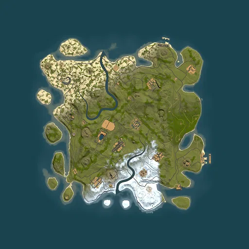 Rust map seed 1337, 4000x4000m top-down preview