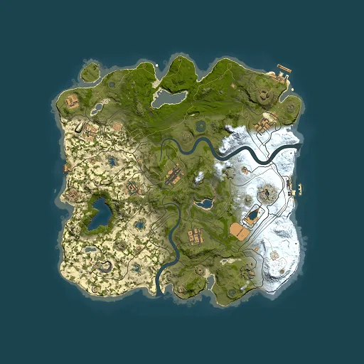 Rust map seed 388283596, 3750x3750m top-down preview