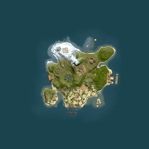 Rust map seed 43035693, 2000x2000m top-down preview