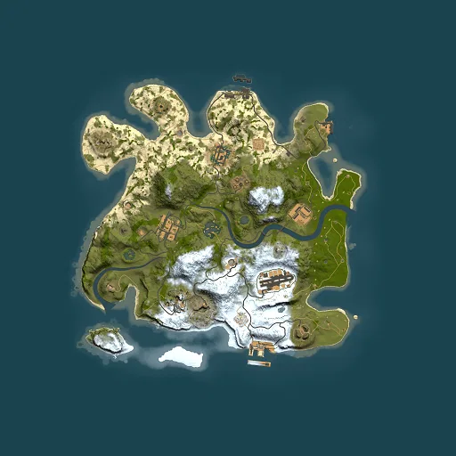 Rust map seed 1052672439, 3000x3000m top-down preview