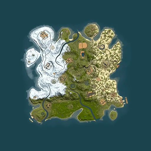 Rust map seed 1718434549, 3500x3500m top-down preview