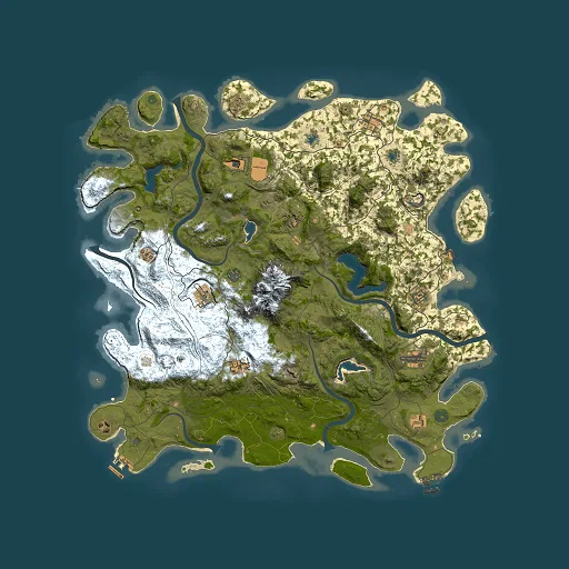 Rust map seed 1094690714, 5000x5000m top-down preview