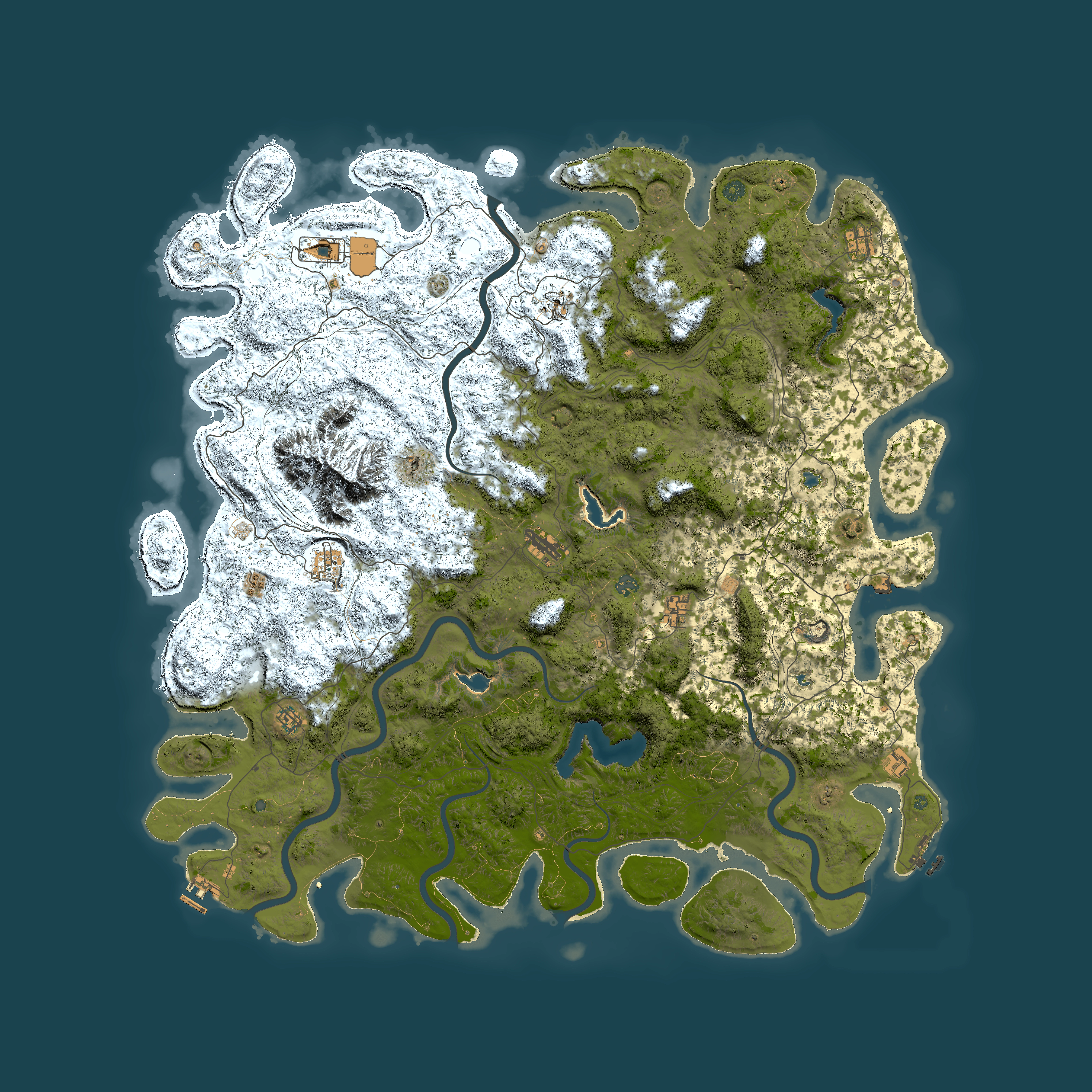 Full top-down render of Rust map seed 1903758190, 6000x6000m