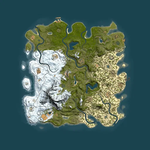 Rust map seed 928410452, 5000x5000m top-down preview