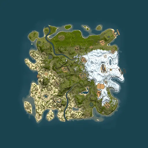 Rust map seed 1172371470, 4000x4000m top-down preview