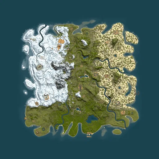 Rust map seed 1167222767, 5500x5500m top-down preview