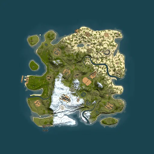 Rust map seed 613924413, 3500x3500m top-down preview