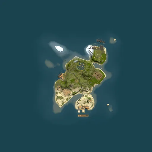 Rust map seed 1693032293, 2000x2000m top-down preview