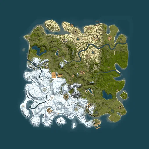 Rust map seed 1482736316, 5000x5000m top-down preview
