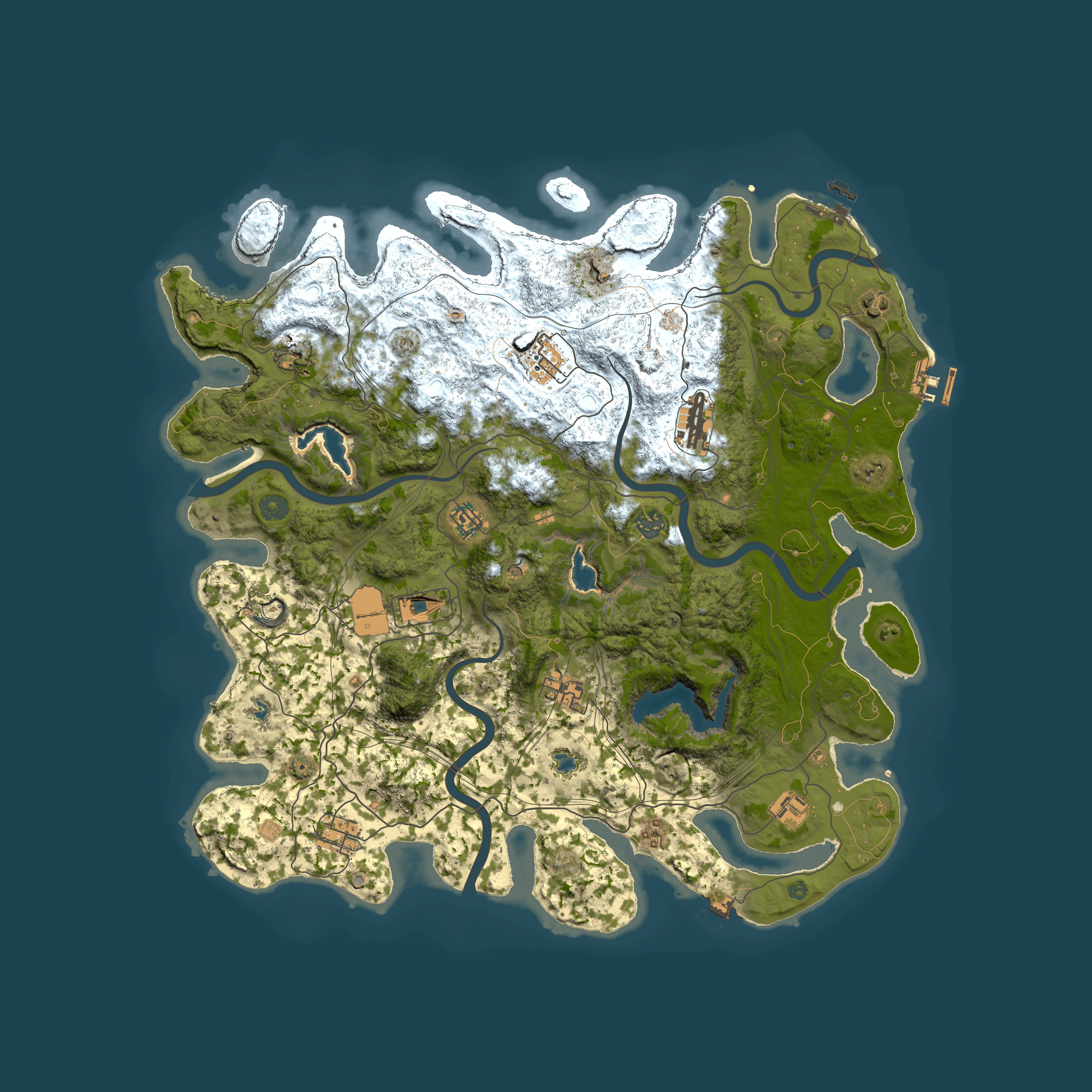 Full top-down render of Rust map seed 707536175, 4500x4500m