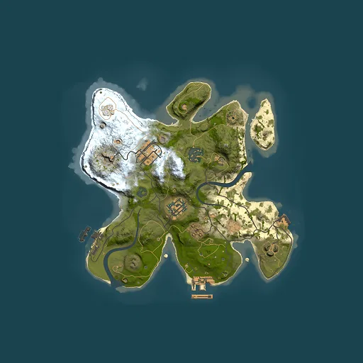 Rust map seed 706026203, 2500x2500m top-down preview