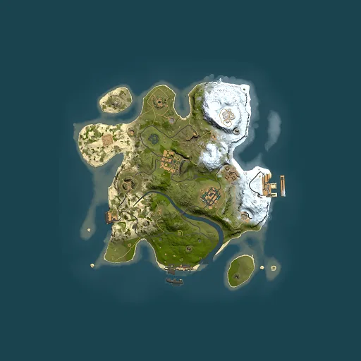 Rust map seed 1273019639, 2500x2500m top-down preview