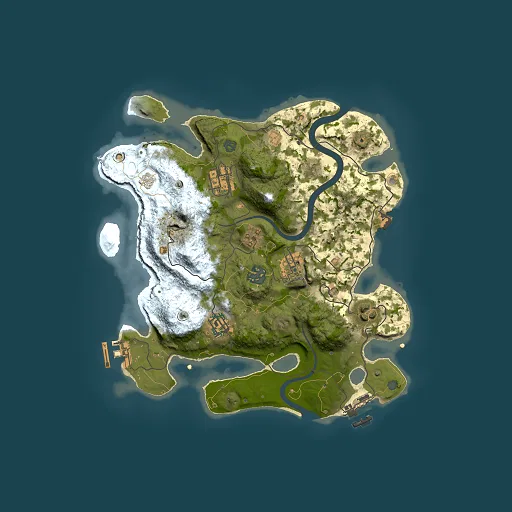 Rust map seed 681510708, 3000x3000m top-down preview