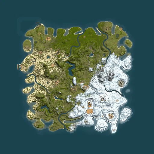 Rust map seed 1951900188, 5000x5000m top-down preview