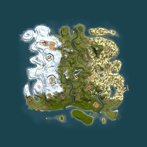Rust map seed 298462251, 4000x4000m top-down preview