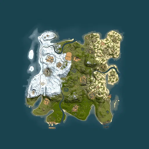 Rust map seed 905594817, 3500x3500m top-down preview