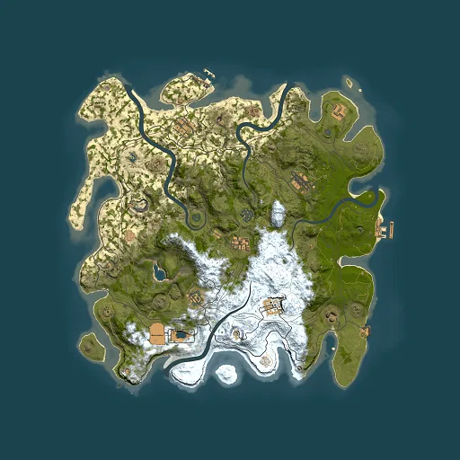 Rust map seed 0, 4250x4250m top-down preview