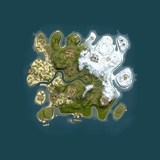 Rust map seed 1259264086, 3000x3000m top-down preview
